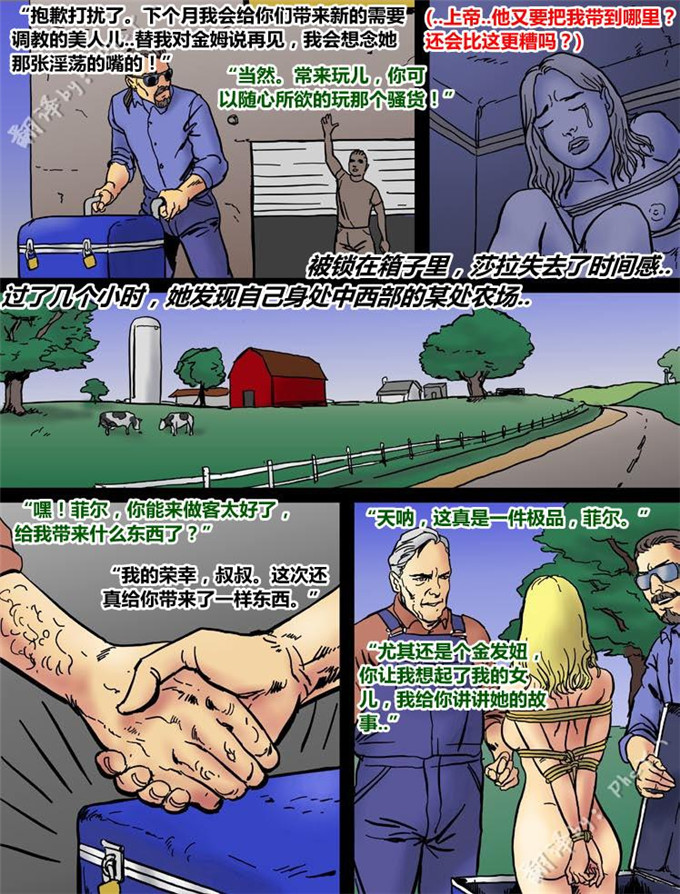 肉番全彩工口漫画:监禁的直通车